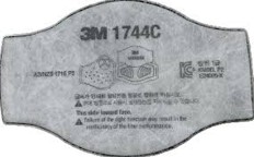 3M™ Particulate Filter 1744C, P2, with Nuisance Level Organic Vapor Relief