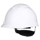 3M™ SecureFit™ Hard Hat H-701SFR-UV, White, 4-Point Pressure Diffusion Ratchet Suspension, with Uvicator