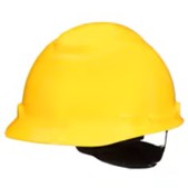 3M™ SecureFit™ Hard Hat H-702SFR-UV, Yellow, 4-Point Pressure Diffusion Ratchet Suspension, with UVicator
