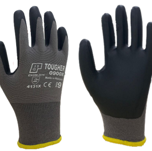 ISQ Tougher Nylon Palm Coated Foam Nitrile Glove
